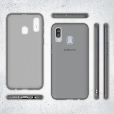 NALIA Silikonhülle kompatibel mit Samsung Galaxy A40 Hülle, Dünne Durchsichtige Handyhülle Ultra-Slim Phone Case Cover, Weiche TPU Gummi Schutzhülle Silikon Handy-Tasche Soft Bumper