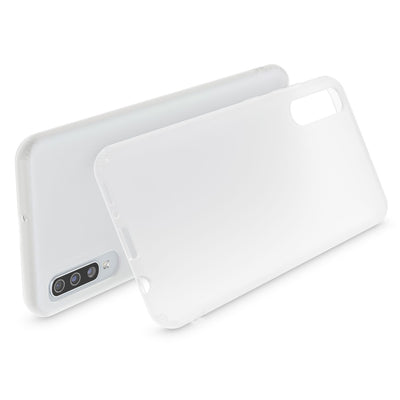 NALIA Silikonhülle kompatibel mit Samsung Galaxy A70 Hülle, Dünne Durchsichtige Handyhülle Ultra-Slim Phone Case Cover, Weiche TPU Gummi Schutzhülle Silikon Handy-Tasche Soft Bumper Weiß NALIA SlimFit Hülle
