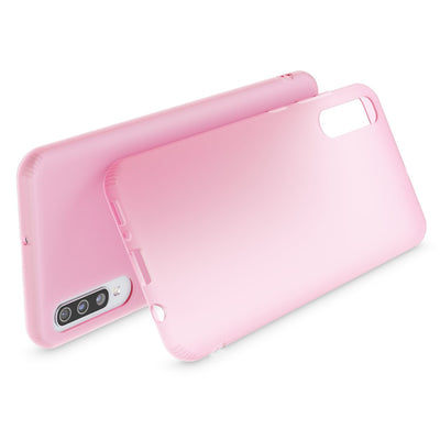 NALIA Silikonhülle kompatibel mit Samsung Galaxy A70 Hülle, Dünne Durchsichtige Handyhülle Ultra-Slim Phone Case Cover, Weiche TPU Gummi Schutzhülle Silikon Handy-Tasche Soft Bumper Pink NALIA SlimFit Hülle