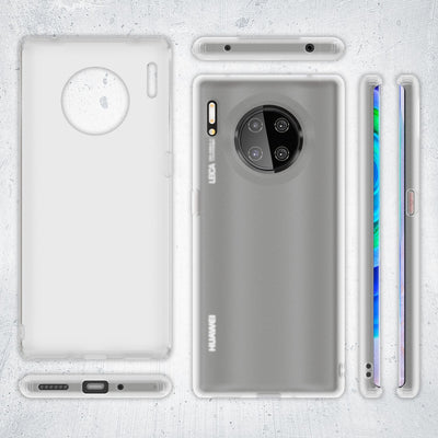 NALIA Silikonhülle kompatibel mit Huawei Mate 30 Pro Hülle, Dünne Durchsichtige Handyhülle Ultra-Slim Phone Case Cover, Weiche TPU Gummi Schutzhülle Silikon Handy-Tasche Soft Bumper