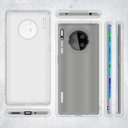NALIA Handy Handyhülle für Huawei Mate 30 Pro, Slim Schutz Tasche Case Bumper Etui Weiß NALIA SlimFit Hülle