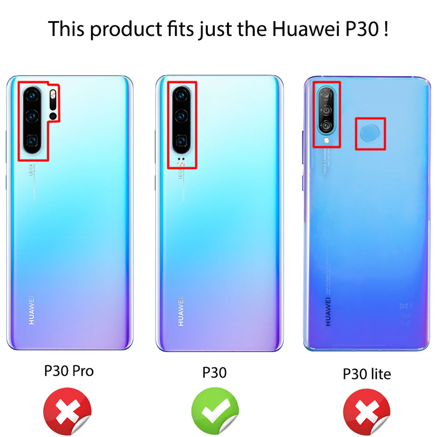 NALIA Silikonhülle Huawei P30 Case slim Schutzhülle stoßfest Schwarz NALIA Protective Hülle