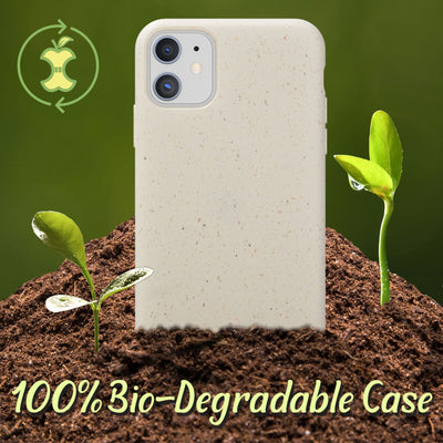 NALIA Bio Hülle kompatibel mit iPhone 11 Handyhülle, Nachhaltiges & Biologisch abbaubares Case Fair Eco Cover, Dünne Ökologische Schutzhülle, Weicher Veganer Premium Phone Bumper Schwarz NALIA Protective Hülle