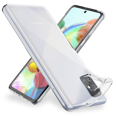 NALIA Transparente Silikonhülle für Samsung Galaxy A51 – Anti-Gelb & Rutschfest – GLAZE (Handyhülle Kristallklar, Schlank & Stoßfest) – Marke aus Berlin Default Title NALIA Transparente Hülle
