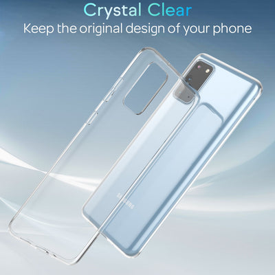 NALIA Transparente Silikonhülle für Samsung Galaxy S20 – Anti-Gelb & Rutschfest – GLAZE (Handyhülle Kristallklar, Schlank & Stoßfest) – Marke aus Berlin Default Title NALIA Transparente Hülle