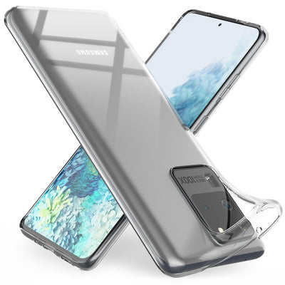 NALIA Transparente Silikonhülle für Samsung Galaxy S20 Ultra – Anti-Gelb & Rutschfest – GLAZE (Handyhülle Kristallklar, Schlank & Stoßfest) – Marke aus Berlin Default Title NALIA Transparente Hülle