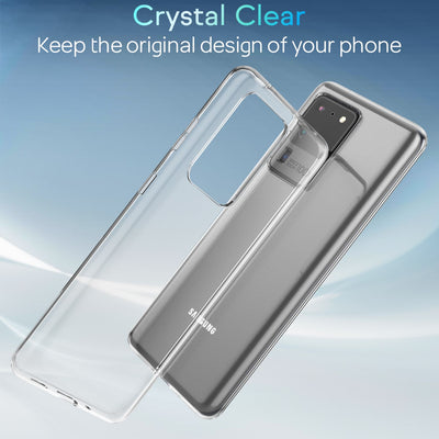 NALIA Transparente Silikonhülle für Samsung Galaxy S20 Ultra – Anti-Gelb & Rutschfest – GLAZE (Handyhülle Kristallklar, Schlank & Stoßfest) – Marke aus Berlin Default Title NALIA Transparente Hülle