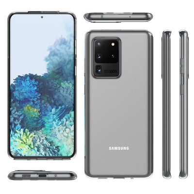 NALIA Transparente Silikonhülle für Samsung Galaxy S20 Ultra – Anti-Gelb & Rutschfest – GLAZE (Handyhülle Kristallklar, Schlank & Stoßfest) – Marke aus Berlin Default Title NALIA Transparente Hülle