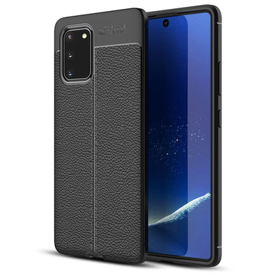 NALIA Leder-Optik Silikon Case für Samsung Galaxy S20 – Griffig & Matt – BARRON Handyhülle (Anti-Fingerprint, Stoßfest & Robust) – Marke aus Berlin Default Title NALIA Protective Hülle