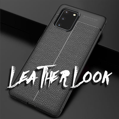 NALIA Leder-Optik Silikon Case für Samsung Galaxy S20 – Griffig & Matt – BARRON Handyhülle (Anti-Fingerprint, Stoßfest & Robust) – Marke aus Berlin Default Title NALIA Protective Hülle