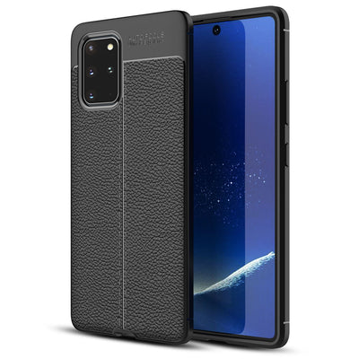 NALIA Leder-Optik Silikon Case für Samsung Galaxy S20 Plus – Griffig & Matt – BARRON Handyhülle (Anti-Fingerprint, Stoßfest & Robust) – Marke aus Berlin Default Title NALIA Protective Hülle