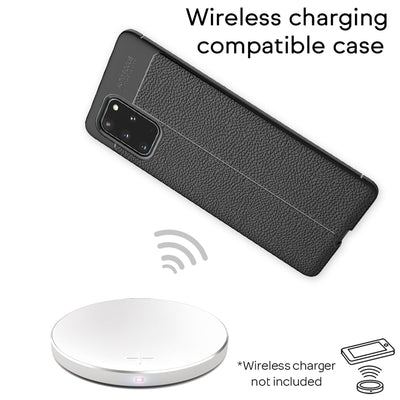 NALIA Leder-Optik Silikon Case für Samsung Galaxy S20 Plus – Griffig & Matt – BARRON Handyhülle (Anti-Fingerprint, Stoßfest & Robust) – Marke aus Berlin Default Title NALIA Protective Hülle