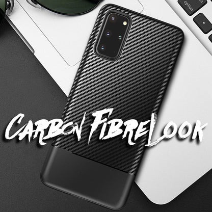 NALIA Carbon Case für Samsung Galaxy S20 Plus, Silikon Handy Hülle Schutz Cover Default Title NALIA Protective Hülle