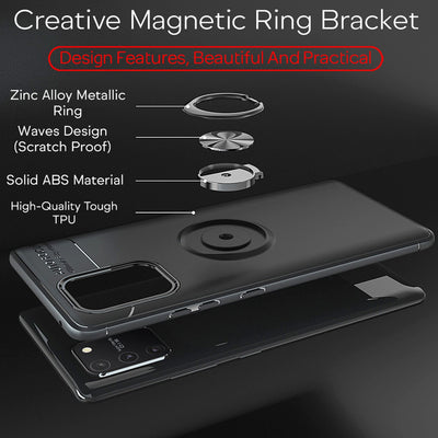 NALIA Ring Handyhülle kompatibel mit Samsung Galaxy S10 Lite Hülle, Silikon Cover mit 360-Grad Finger-Halter für magnetische KFZ-Halterung, Schutzhülle Phone Case Handy-Tasche Bumper Rose Gold NALIA Protective Hülle