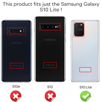 NALIA Panzerhülle für Samsung Galaxy S10 Lite – Ring-Ständer 360° & Magnet-Halterung Kompatibel – RINGDEFEND (Stoßfestes Outdoor Case) – Marke aus Berlin Silber NALIA Protective Hülle