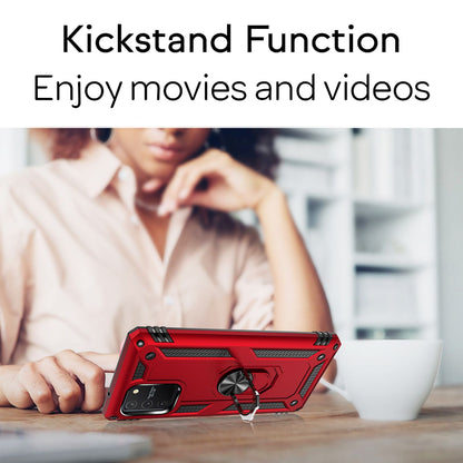 NALIA Ring Hülle für Samsung Galaxy S10 Lite, Handy Schutz Tasche Cover TPU Case Schwarz NALIA Protective Hülle