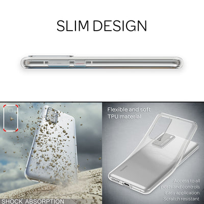 NALIA Transparente Silikonhülle für Huawei P40 – Anti-Gelb & Rutschfest – GLAZE (Handyhülle Kristallklar, Schlank & Stoßfest) – Marke aus Berlin Default Title NALIA Transparente Hülle