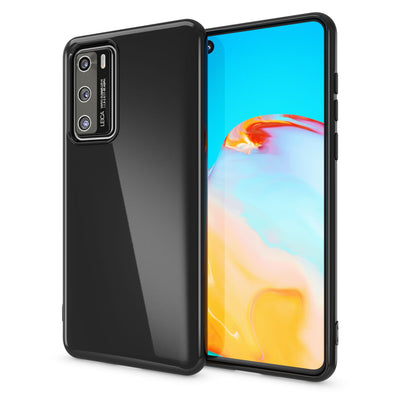 NALIA Silikon Handyhülle kompatibel mit Huawei P40 Hülle, Dünne TPU Schutzhülle Soft Phone Case Cover, Ultra-Slim Backcover Gummi Bumper Handy-Tasche Schale Backcase Etui Softcase Weich Schwarz NALIA SlimFit Hülle