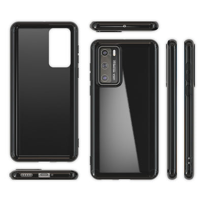 NALIA Silikon Handyhülle kompatibel mit Huawei P40 Hülle, Dünne TPU Schutzhülle Soft Phone Case Cover, Ultra-Slim Backcover Gummi Bumper Handy-Tasche Schale Backcase Etui Softcase Weich Schwarz NALIA SlimFit Hülle