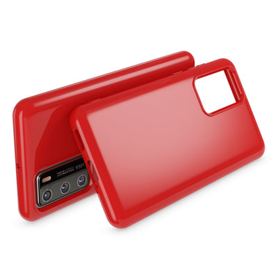 NALIA Silikon Handyhülle kompatibel mit Huawei P40 Hülle, Dünne TPU Schutzhülle Soft Phone Case Cover, Ultra-Slim Backcover Gummi Bumper Handy-Tasche Schale Backcase Etui Softcase Weich Rot NALIA SlimFit Hülle