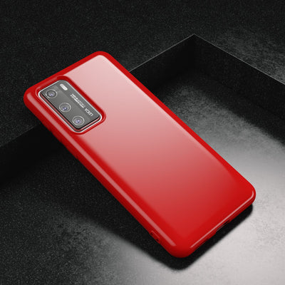 NALIA Silikon Handyhülle kompatibel mit Huawei P40 Hülle, Dünne TPU Schutzhülle Soft Phone Case Cover, Ultra-Slim Backcover Gummi Bumper Handy-Tasche Schale Backcase Etui Softcase Weich Rot NALIA SlimFit Hülle