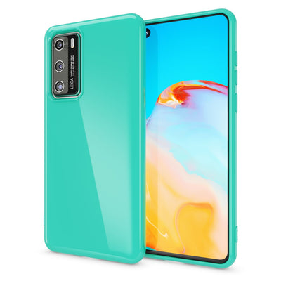 NALIA Silikon Handyhülle kompatibel mit Huawei P40 Hülle, Dünne TPU Schutzhülle Soft Phone Case Cover, Ultra-Slim Backcover Gummi Bumper Handy-Tasche Schale Backcase Etui Softcase Weich Türkis NALIA SlimFit Hülle