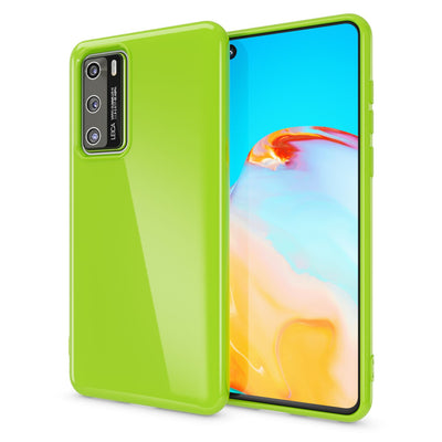 NALIA Silikon Handyhülle kompatibel mit Huawei P40 Hülle, Dünne TPU Schutzhülle Soft Phone Case Cover, Ultra-Slim Backcover Gummi Bumper Handy-Tasche Schale Backcase Etui Softcase Weich Grün NALIA SlimFit Hülle