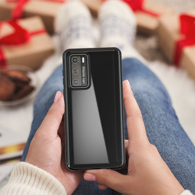 NALIA Silikon Handyhülle kompatibel mit Huawei P40 Hülle, Dünne TPU Schutzhülle Soft Phone Case Cover, Ultra-Slim Backcover Gummi Bumper Handy-Tasche Schale Backcase Etui Softcase Weich Schwarz NALIA SlimFit Hülle