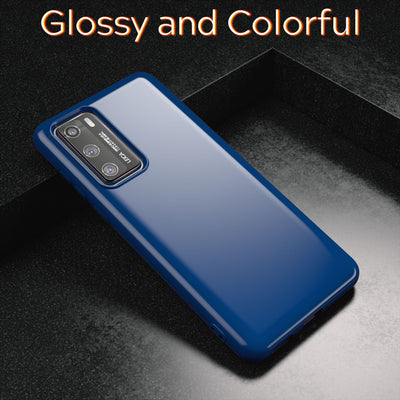 NALIA Silikon Handyhülle kompatibel mit Huawei P40 Hülle, Dünne TPU Schutzhülle Soft Phone Case Cover, Ultra-Slim Backcover Gummi Bumper Handy-Tasche Schale Backcase Etui Softcase Weich Blau NALIA SlimFit Hülle