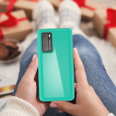 NALIA Silikon Handyhülle kompatibel mit Huawei P40 Hülle, Dünne TPU Schutzhülle Soft Phone Case Cover, Ultra-Slim Backcover Gummi Bumper Handy-Tasche Schale Backcase Etui Softcase Weich Türkis NALIA SlimFit Hülle