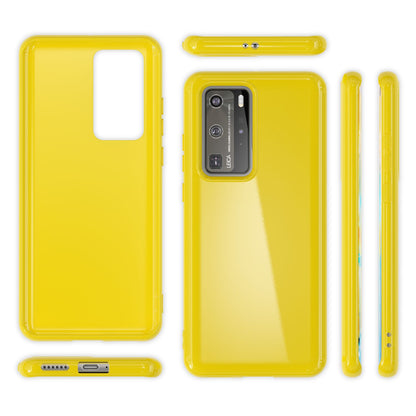 NALIA Handy Hülle für Huawei P40 Pro, Slim Case Silikon Schutzhülle Cover Bumper Schwarz NALIA
