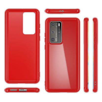 NALIA Handy Hülle für Huawei P40 Pro, Slim Case Silikon Schutzhülle Cover Bumper Schwarz NALIA
