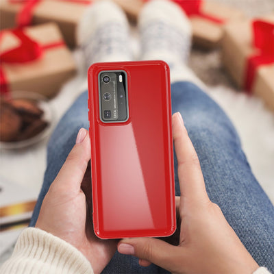 NALIA Silikon Handyhülle kompatibel mit Huawei P40 Pro Hülle, Dünne TPU Schutzhülle Soft Phone Case Cover, Ultra-Slim Backcover Gummi Bumper Handy-Tasche Schale Backcase Etui Softcase Schwarz NALIA SlimFit Hülle