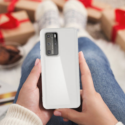 NALIA Silikon Handyhülle kompatibel mit Huawei P40 Pro Hülle, Dünne TPU Schutzhülle Soft Phone Case Cover, Ultra-Slim Backcover Gummi Bumper Handy-Tasche Schale Backcase Etui Softcase Schwarz NALIA SlimFit Hülle