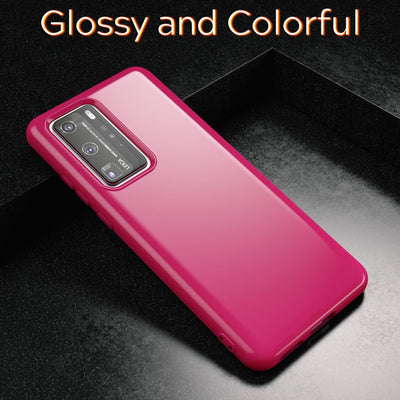 NALIA Silikon Handyhülle kompatibel mit Huawei P40 Pro Hülle, Dünne TPU Schutzhülle Soft Phone Case Cover, Ultra-Slim Backcover Gummi Bumper Handy-Tasche Schale Backcase Etui Softcase Schwarz NALIA SlimFit Hülle