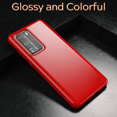 NALIA Silikon Handyhülle kompatibel mit Huawei P40 Pro Hülle, Dünne TPU Schutzhülle Soft Phone Case Cover, Ultra-Slim Backcover Gummi Bumper Handy-Tasche Schale Backcase Etui Softcase Schwarz NALIA SlimFit Hülle