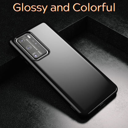 NALIA Handy Hülle für Huawei P40 Pro, Slim Case Silikon Schutzhülle Cover Bumper Schwarz NALIA