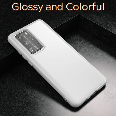 NALIA Silikon Handyhülle kompatibel mit Huawei P40 Pro Hülle, Dünne TPU Schutzhülle Soft Phone Case Cover, Ultra-Slim Backcover Gummi Bumper Handy-Tasche Schale Backcase Etui Softcase Schwarz NALIA SlimFit Hülle