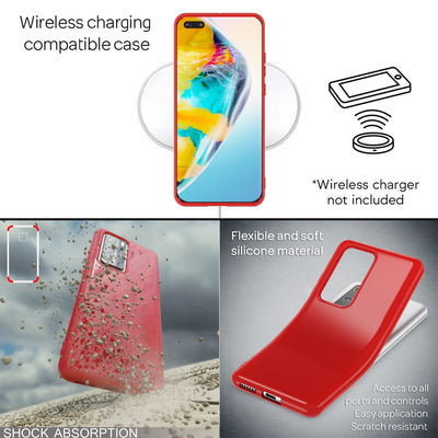 NALIA Silikon Handyhülle kompatibel mit Huawei P40 Pro Hülle, Dünne TPU Schutzhülle Soft Phone Case Cover, Ultra-Slim Backcover Gummi Bumper Handy-Tasche Schale Backcase Etui Softcase Schwarz NALIA SlimFit Hülle
