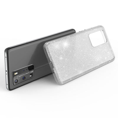 NALIA Glitzerhülle für Huawei P40 Pro – Funkelnder Glitzer-Look & Grip – SHINEPOP (Silikon Case) – Marke aus Berlin Gold NALIA Protective Hülle