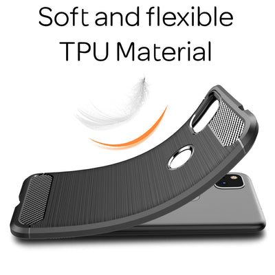 NALIA Silikonhülle für Google Pixel 4a – Rutschfest & Matt – VORTEX (Gebürstete Optik & Carbon Design) – Marke aus Berlin Default Title NALIA Protective Hülle