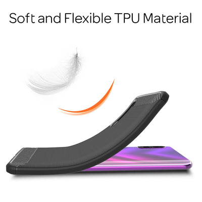 NALIA Design Case kompatibel mit Honor 9X Pro Hülle, Carbon Look Stylische Handyhülle Stoßfeste Silikon Schutzhülle, Dünne Handy-Tasche Phone Cover Bumper Soft Skin Etui Robust Backcover - Schwarz Default Title NALIA Protective Hülle