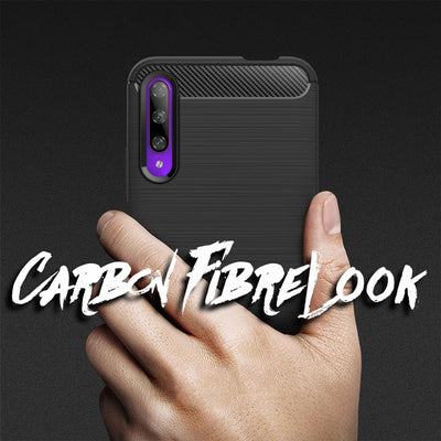 NALIA Design Case kompatibel mit Honor 9X Pro Hülle, Carbon Look Stylische Handyhülle Stoßfeste Silikon Schutzhülle, Dünne Handy-Tasche Phone Cover Bumper Soft Skin Etui Robust Backcover - Schwarz Default Title NALIA Protective Hülle