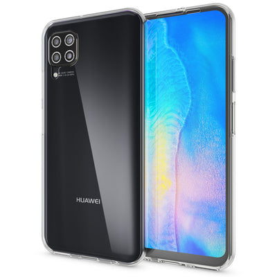 NALIA 360 Grad Case kompatibel mit Huawei P40 Lite Hülle, Silikon Full-Body Handyhülle Rundum Cover Dünn, Komplett-Schutz & Displayschutz Phone Bumper Ganzkörper Schutzhülle Soft Etui - Transparent Default Title NALIA Protective Hülle