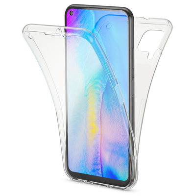 NALIA 360 Grad Case kompatibel mit Huawei P40 Lite Hülle, Silikon Full-Body Handyhülle Rundum Cover Dünn, Komplett-Schutz & Displayschutz Phone Bumper Ganzkörper Schutzhülle Soft Etui - Transparent Default Title NALIA Protective Hülle
