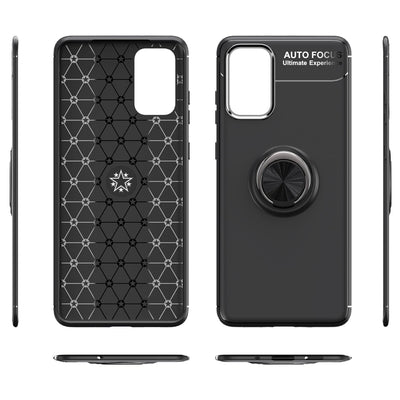 NALIA Ring Handyhülle kompatibel mit Samsung Galaxy S20 Plus Hülle, Silikon Cover mit 360-Grad Finger-Halter für magnetische KFZ-Halterung, Schutzhülle Phone Case Handy-Tasche Etui Rose Gold NALIA Protective Hülle
