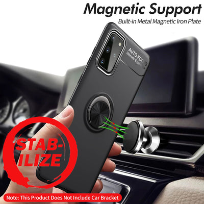 NALIA Ring Handyhülle kompatibel mit Samsung Galaxy S20 Plus Hülle, Silikon Cover mit 360-Grad Finger-Halter für magnetische KFZ-Halterung, Schutzhülle Phone Case Handy-Tasche Etui Rose Gold NALIA Protective Hülle