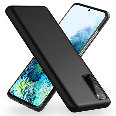 NALIA Ultra Slim Hardcase für Samsung Galaxy S20 – Anti-Fingerabdruck & 0.5mm Dünn – PUREFIT (Matt & Leicht) – Marke aus Berlin Schwarz NALIA SlimFit Hülle