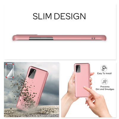NALIA Ultra Slim Hardcase für Samsung Galaxy S20 Plus – Anti-Fingerabdruck & 0.5mm Dünn – PUREFIT (Matt & Leicht) – Marke aus Berlin Schwarz NALIA SlimFit Hülle