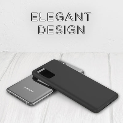 NALIA Neon Silikonhülle für Samsung Galaxy S20 – Soft-Touch & Signal-Neon – NEONSHOCK (Matte Schutzhülle) – Marke aus Berlin Schwarz NALIA Protective Hülle